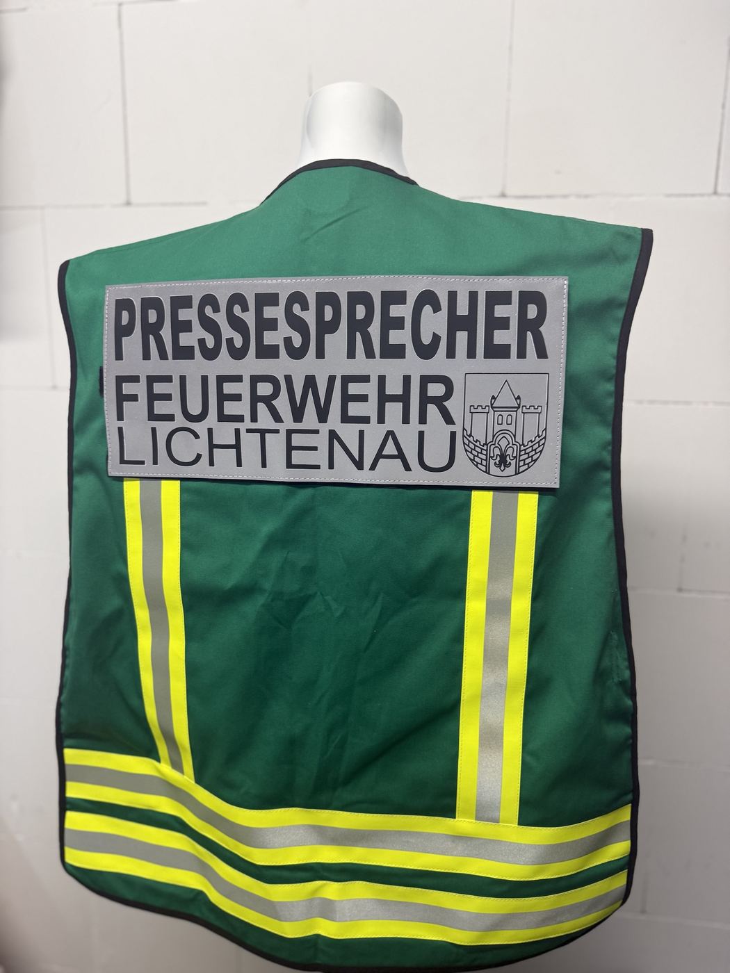 Flexdruck · Rückenschild auf Funktionsweste